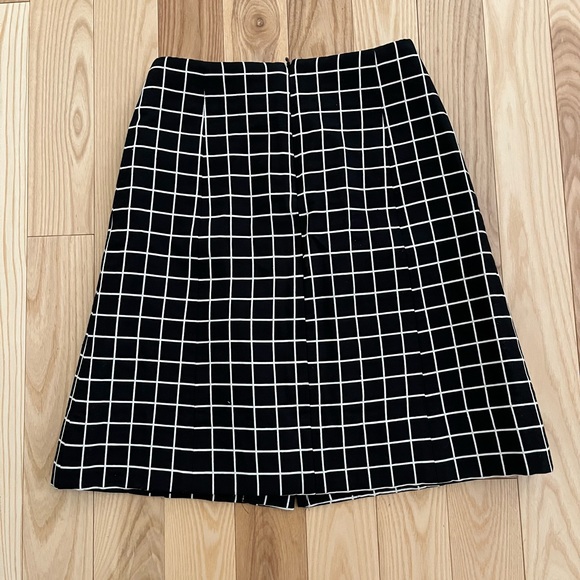 Black & White Check Print Sandra Angelozzi Skirt - Picture 2 of 3